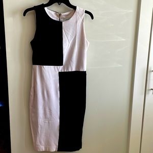 Black and white checkered dress